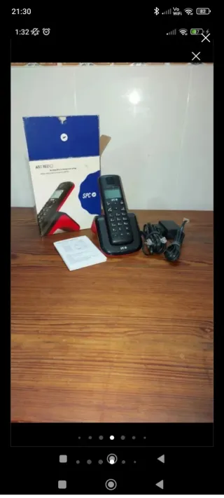 Teléfono Inalámbrico SPC Negro/Rojo