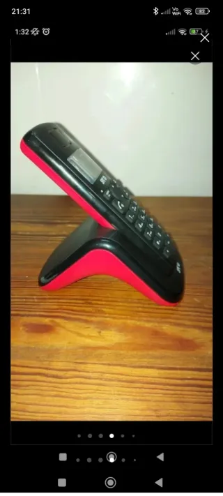 Teléfono Inalámbrico SPC Negro/Rojo