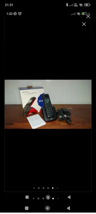 Teléfono Inalámbrico SPC Negro/Rojo