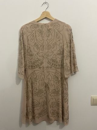 Vestido fiesta Needle & Thread rosa