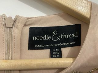 Vestido fiesta Needle & Thread rosa