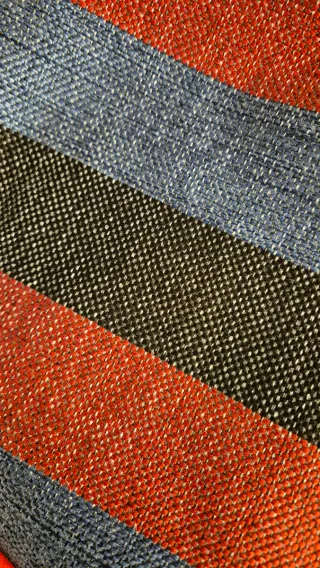 Mochila SARA rayas azul y rojo