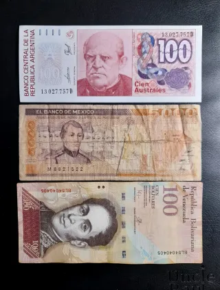 Lote 21 Billetes Extranjeros