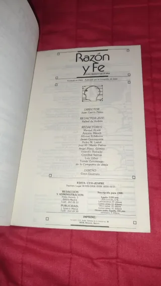 Razón y Fe nº1076 (Junio 1988) – Revista jesuita