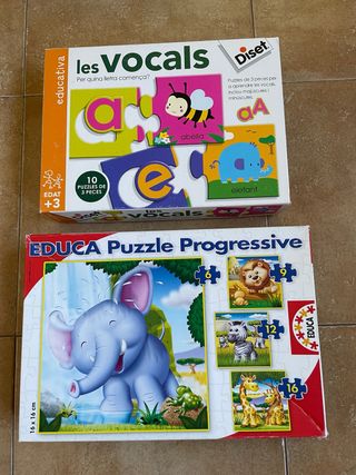 Lote 2 Puzzles Educativos (Diset y Educa)