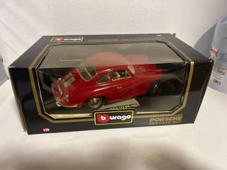 Porsche 356B Coupe 1/18 Burago Rojo