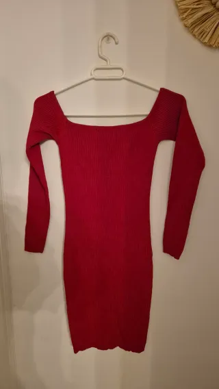 Vestido rojo con cremallera