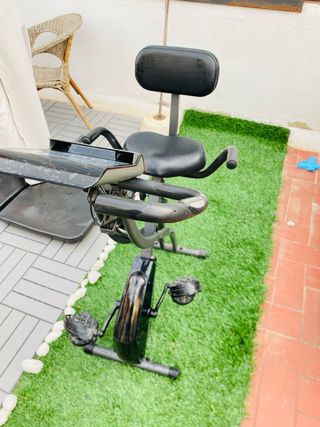 Bicicleta Estática Plegable Negra