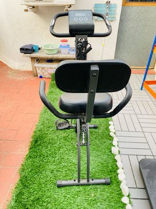 Bicicleta Estática Plegable Negra