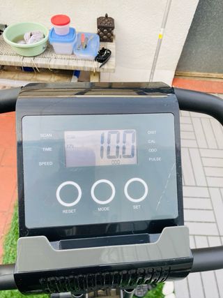 Bicicleta Estática Plegable Negra