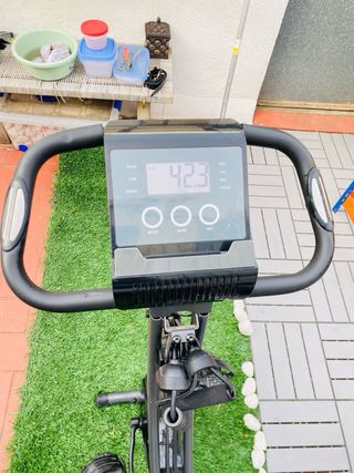 Bicicleta Estática Plegable Negra