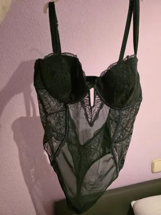 Women'secret Body Encaje Verde