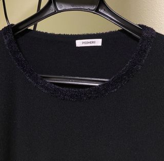 Jersey negro punto y encaje. Talla L. “ Pisonero”