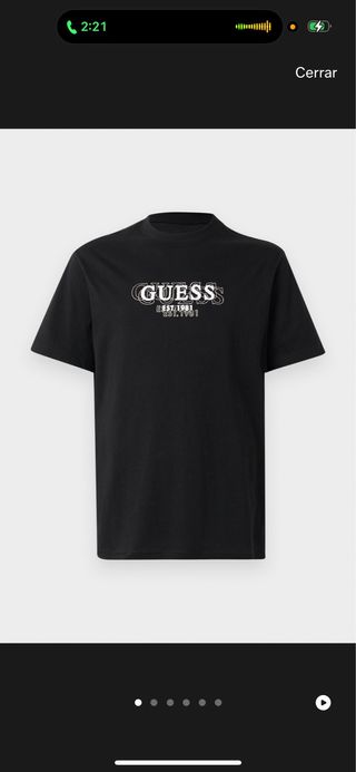 Camiseta Guess Negra