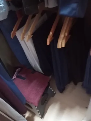 Armario de esquina madera y cristal