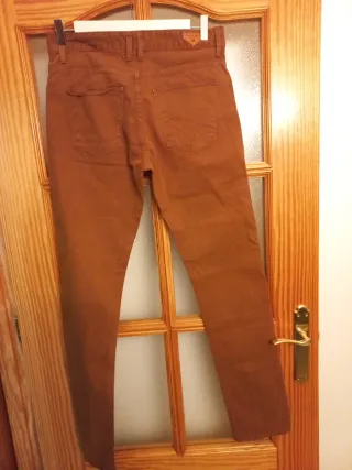 Pantalón Zara Man Talla 40 Marrón