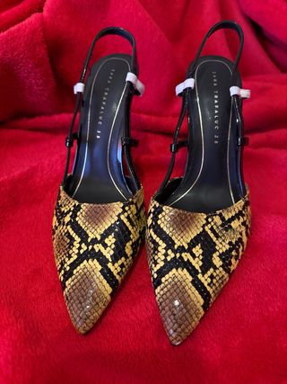Tacones Zara Talla 38 Animal Print