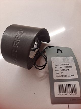 Pulsera G-Star RAW Jacob Cuff Cuero Marrón