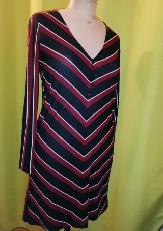 Vestido Mango Zig Zag Talla M