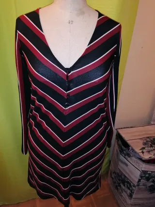 Vestido Mango Zig Zag Talla M