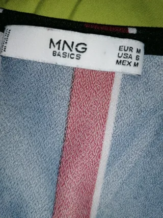 Vestido Mango Zig Zag Talla M