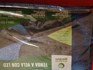 Tenda a vela giardino con LED