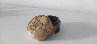 Caja antigua Cachemira con dibujo