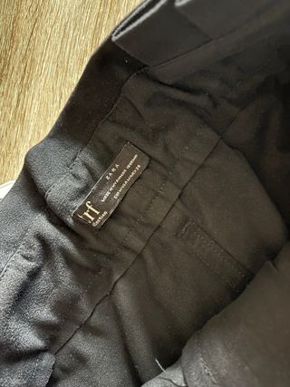 Falda Zara Terciopelo Negra Cinturón