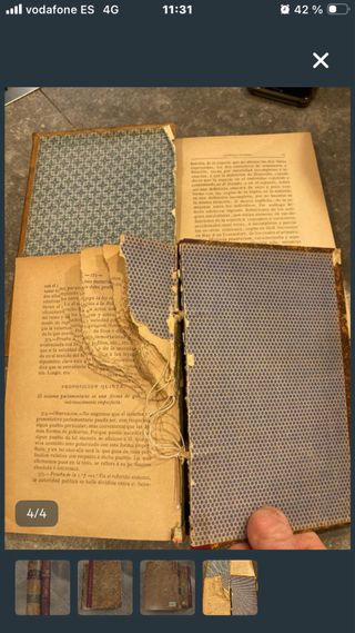 Lote de volúmenes antiguos