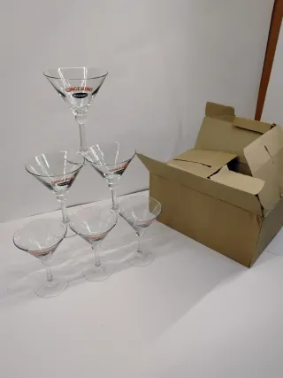 6 Calici Bicchieri Gingerino Recoaro Pubblicitari