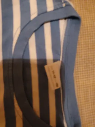 Camiseta Zara Rayas Manga Corta Talla 11-12 Años