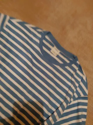Camiseta Zara Rayas Manga Corta Talla 11-12 Años