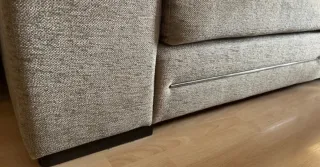 Sofá 3 plazas tela beige