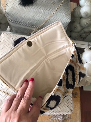 Bolso de terciopelo seda estampado