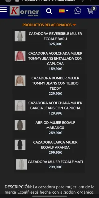 Cazadora Ecoalf Mujer Beige Nueva ORIGINAL ETIQUET