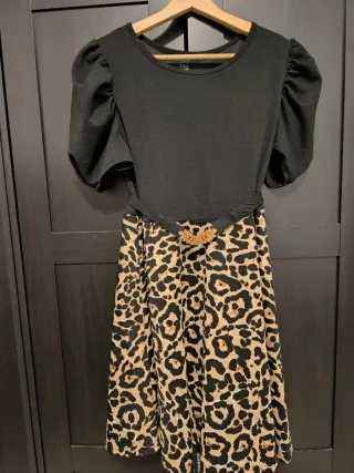 Vestido estampado leopardo