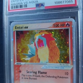 Entei ex 91/95 Holo Swirl PSA 8 NM-MT