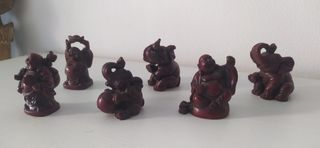 Lote Figuras Buda y Elefante Suerte