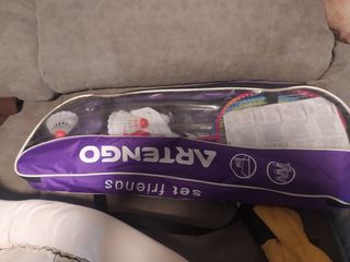 Set Bádminton Raquetas Red Volantes