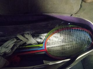 Set Bádminton Raquetas Red Volantes