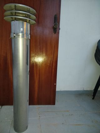 Tubo de chimenea metálico