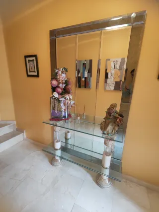 Mesa de entrada cristal