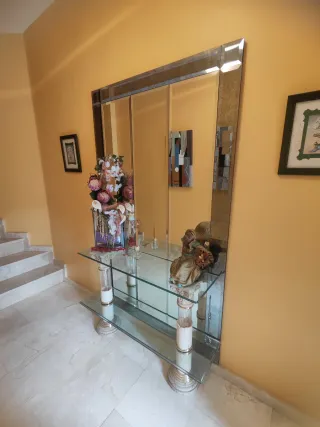 Mesa de entrada cristal