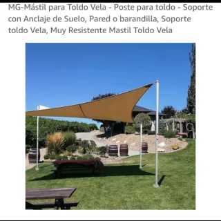 Mástil para Toldo Vela. 2 unidades.