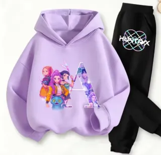 Conjunto Chándal Personalizado Morado y Negro