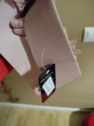 Cinturón Cary rosa con flor talla única