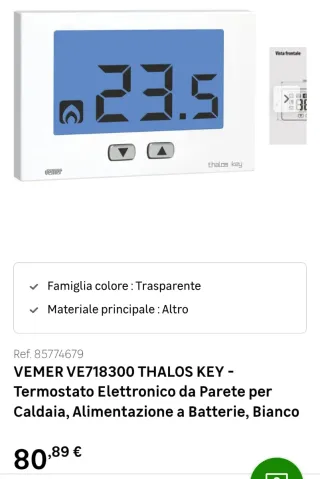 Termostato Vermeer Thalos Key VE718300
