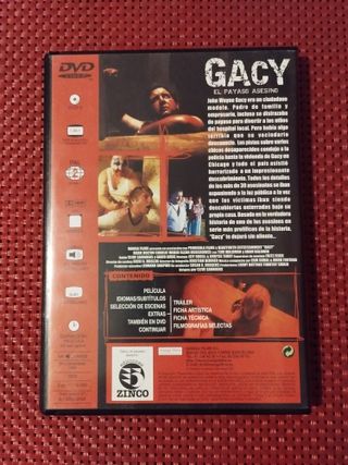 DVD Gacy: El Payaso Asesino (Español)