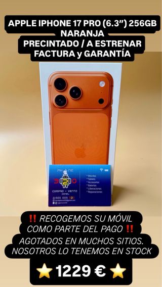 iPhone 17 Pro 256GB Naranja Precintado A Estrenar