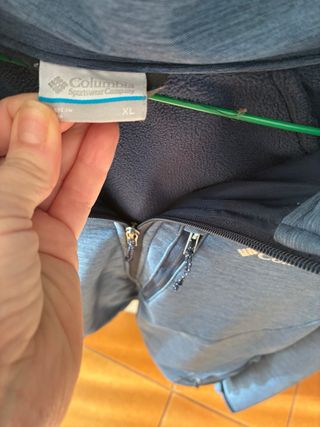 Chaqueta Columbia Hombre Azul/Gris Talla XL